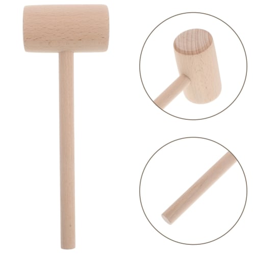 GALPADA Leatherworking Hammer, Versatile Wooden Hammer for Leather and Woodworking Projects