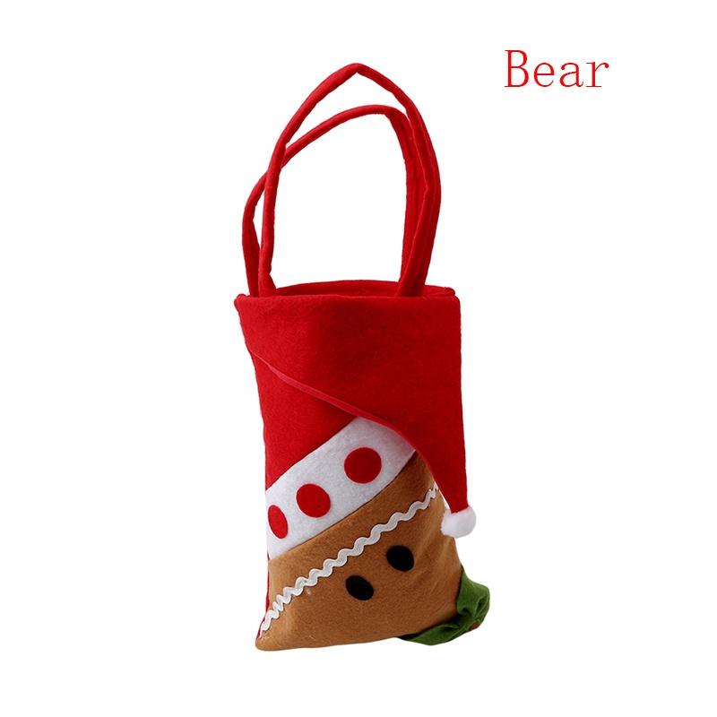 

Санта-Клаус Снеговик Лось Пингвин Рождественские подарочные пакеты с конфетами bear