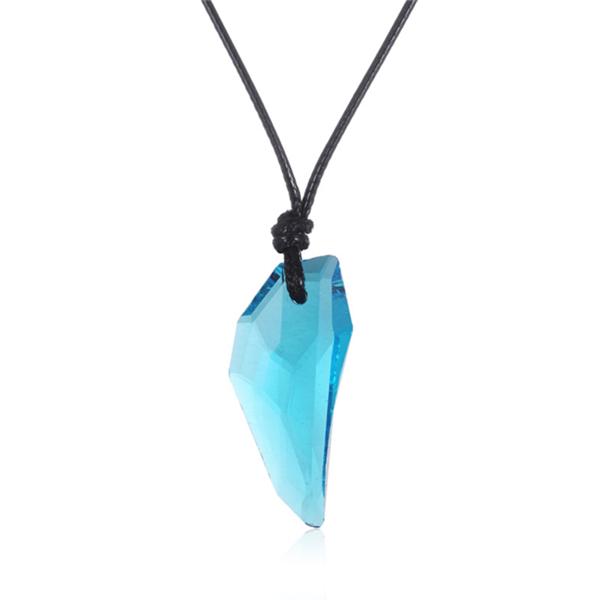 Men Simple Jewelry Necklace Fashion Necklace Glass Decoration Simple Necklace