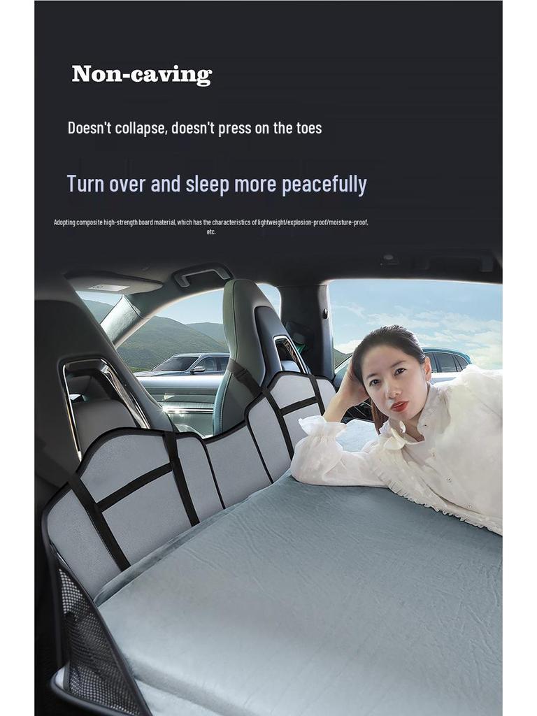 SUV Rear Seat Sleeping Pad - Foldable Car Headrest Extension for Camping & Travel