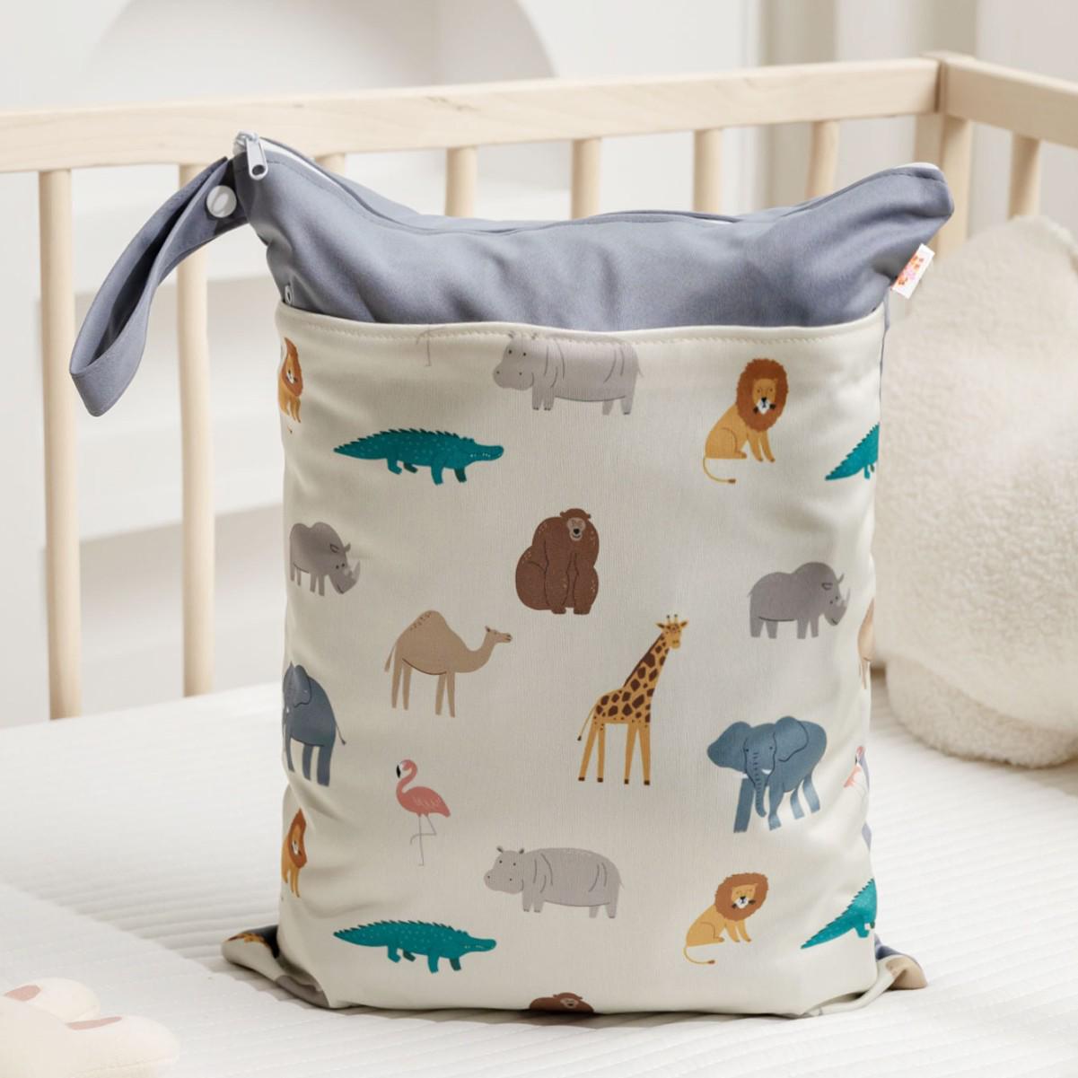 

Скандинавский динозавр детская комната сумка для хранения - Водонепроницаемая двухслойная подвесная сумка для мокрого/сухого 30*40CM