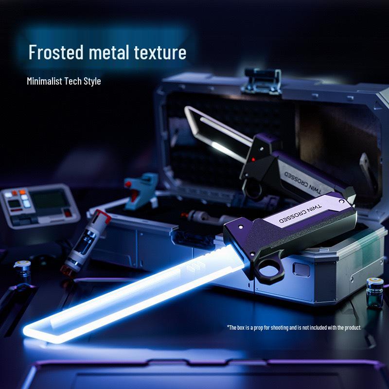 Glow-in-the-Dark Double-Bladed Light Saber for Kids – Cool 2-in-1 Flashing Laser Sword