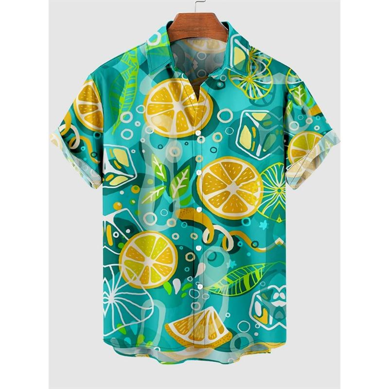 Hawaïaanse Heren Korte Mouw Shirts Strandshirts Heren Shirts Grote Herenkleding Cartoon Dierlijke Patronen Los En Ademend