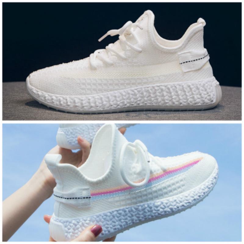 Coconut Shoes Women 'S Sports Summer Breathable  New Wild Ins Tide Dad Starry White Running Shoes