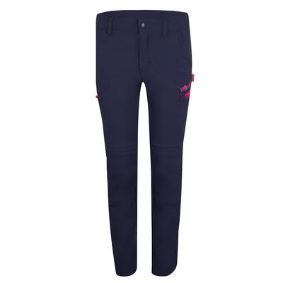 Children's Zip-off Trousers for Boy/girl Trollkids Kids Kjerag Zip-Off Pants Navy/magenta (177-114)