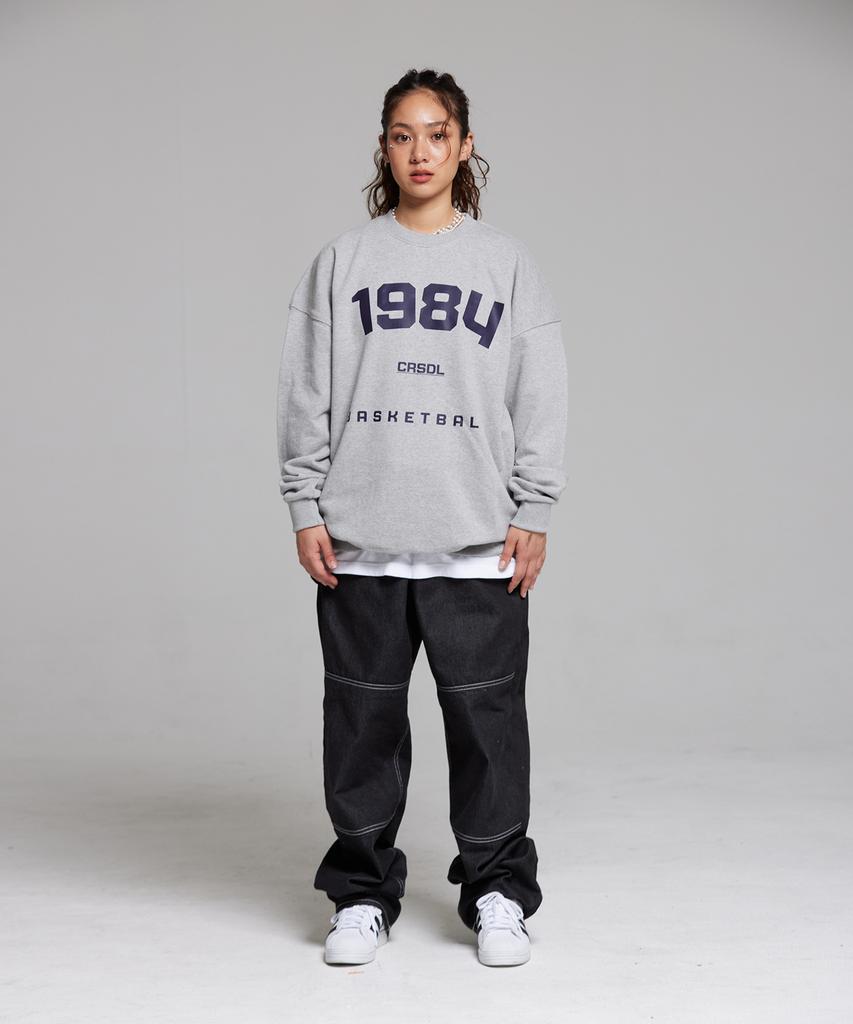 CREAM SODA LAB 1984 Basketball Sweatshirt Gray