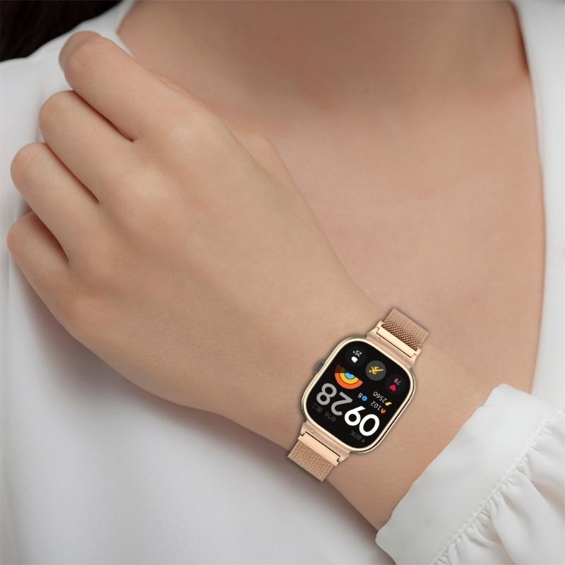 Upgradess Metal Replacement Band Elegant Smartwatch  Watch Band Elegant Metal Strap Watch Accessories for  Watch 5