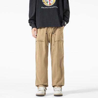 Retro Overalls Men's Loose Straight Casual Pants Men's Outdoor Sports Trendy Brand Men's Pants Men's Pants