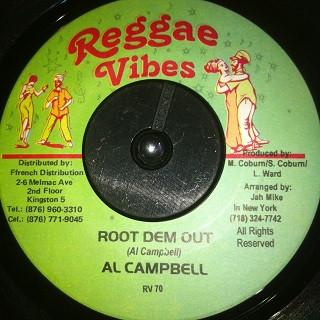7inch Record AL CAMPBELL - Root Dem Out / What Time Is It RV70 Reggae Vibes Jamaica Reggae, Ska & Dub Used