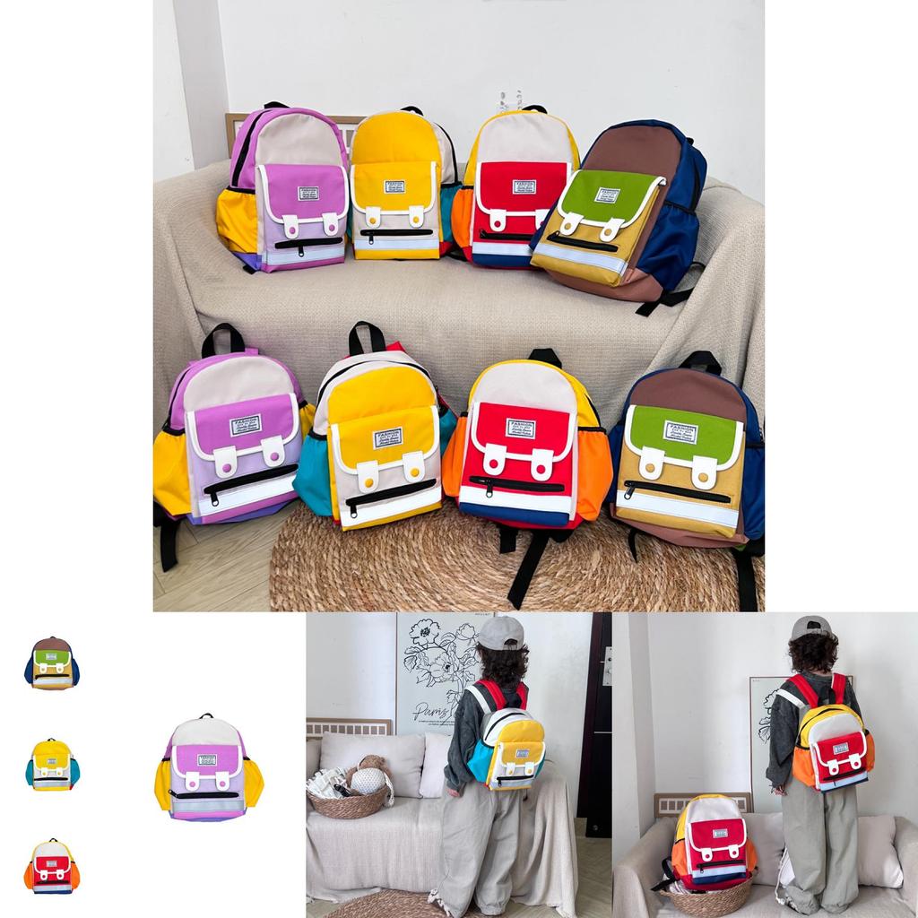 Stylish Korean Version Ins Children's Backpack With Colorful Letter Design For Kids Aged 3 To 5 Years