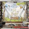 2D Classic Pooh Bear Bee Photography Background Cloth for Gender Reveal