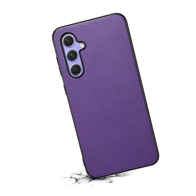 Pouzdro s texturou telete pro Samsung Galaxy A54 5G Skořepina PU+TPU+PC Kryt telefonu odolný proti pádu