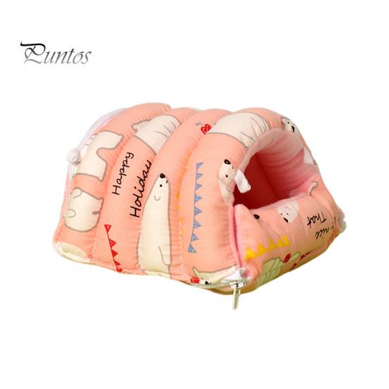 

Убежище для морской свинки, плюшевое гнездо для хомяка, зимняя теплая кровать, укрытие для отдыха мелких животных, аксессуар для морской свинки, кролика, ежа, шиншиллы темно-розовый