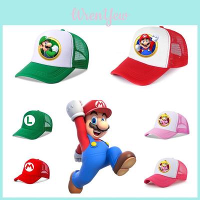 Super Mario Brothers Cartoon Sun Protection Breathable Hat For Children, Perfect For All Seasons
