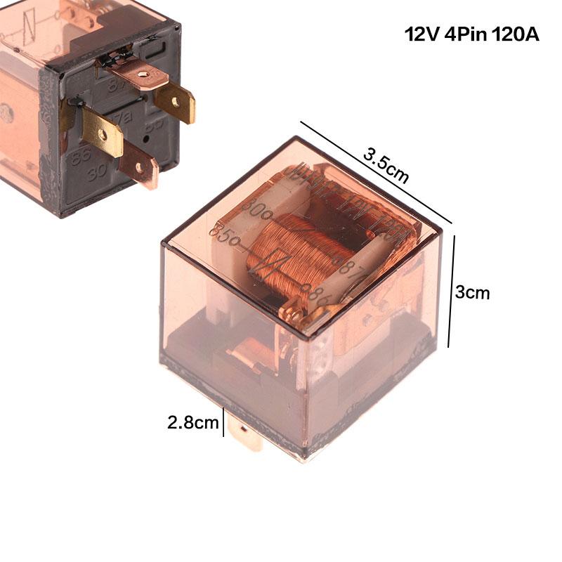 DC 12V 24V Waterproof Automotive Relay 4Pin 5Pin SPDT Car Control Device Relays 40A 60A 120A Car Relays High Capacity Switching