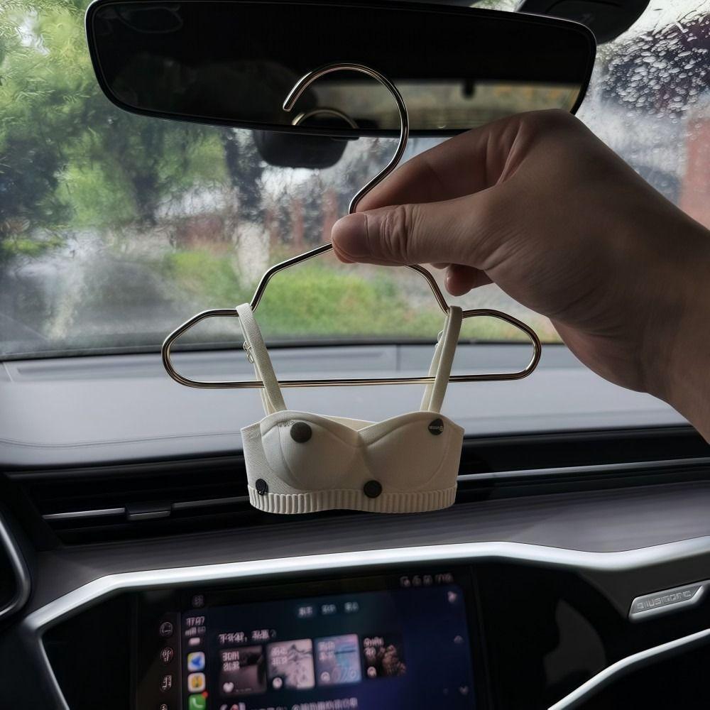 Underwear Shape Small Bra Car Mirror Pendant Rearview Mirror Pendant  Vehicle Interior Decor