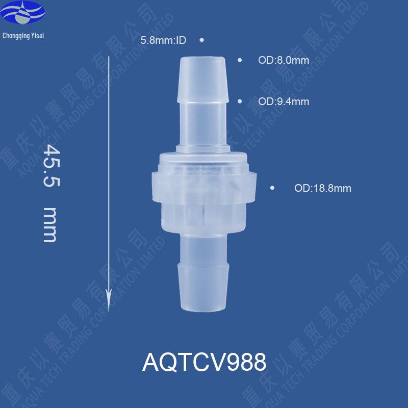 Ozone & Oil Resistant Plastic Check Valve / Stop Valve / Non-Return Valve
