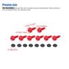 Car Spare Tire Bracket Hole Decorative Screws For Jeep Wrangler JK For Jeep JL For Ford Bronco Exterior Accessories