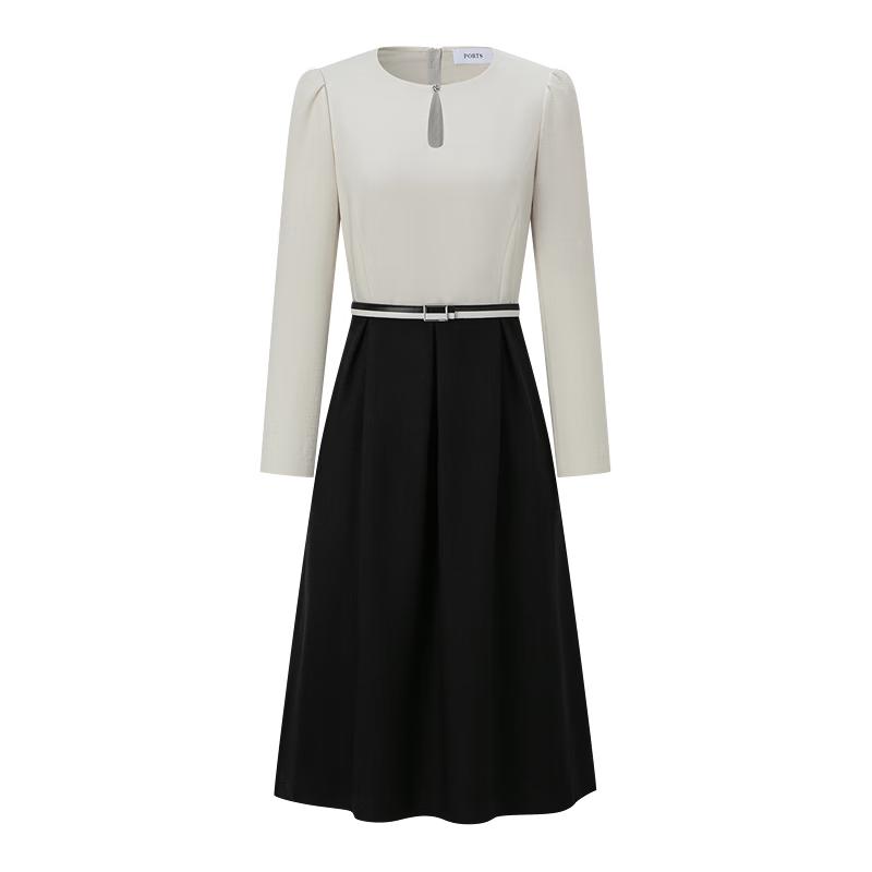 

PORTS Women s Two-in-One Belted Dress M