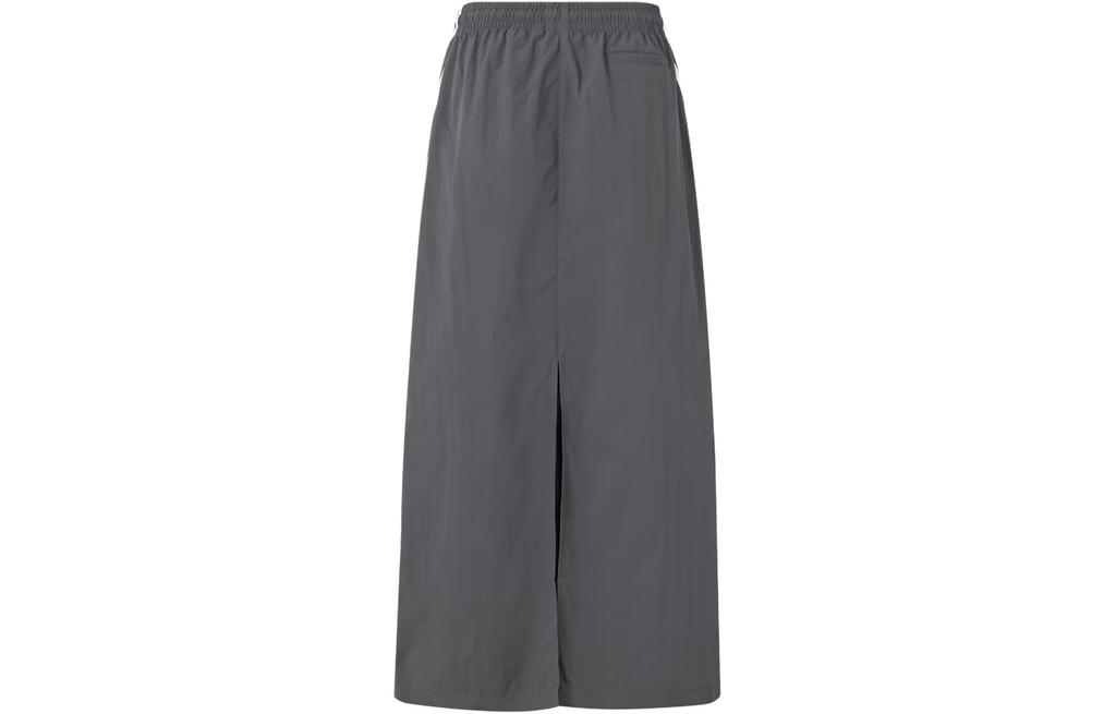 adidas Originals 3s Parach Skirt Casual Long Skirt Women's Dark Gray JC6124