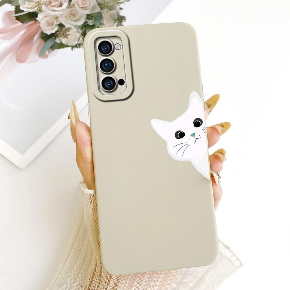 Pouzdro Pro Oppo Reno4 5G Kryt Módní Kreslené Roztomilé Vtipné Malované Silikonové Pouzdro Na Telefon Pro Oppo CPH2091 PDPM00 PDPT00