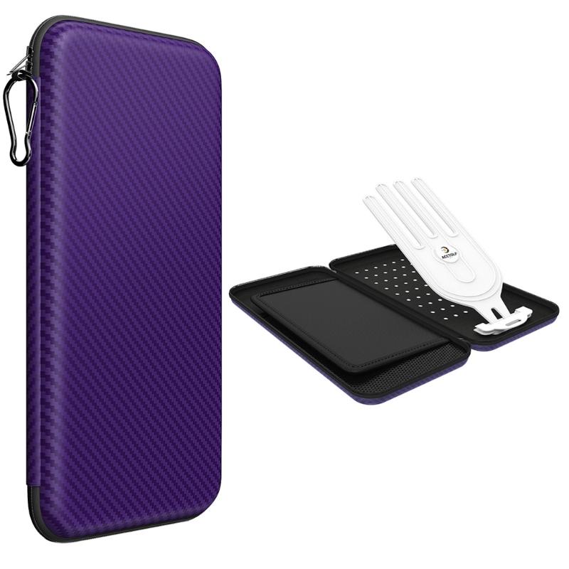 

Golf Glove Case Glove Box with Glove Holder Golf Accessories Storage Golfs Tees Golf Balls Markers Organizer for Golfers 1 фиолетовый