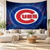 Chicago Cubs Wall Tapestry, Soft Fabric Wall Hanging, Decorative Backdrop For Bedroom Home Wall Art