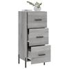 Vidaxl Cabinet, Sonoma Grey Oak, 34.5X34X90 Cm Material Wood-Based