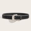 PU Leather Vintage Belt Braided Pope Waist Belt Simple Wide Belt  Female/Girls