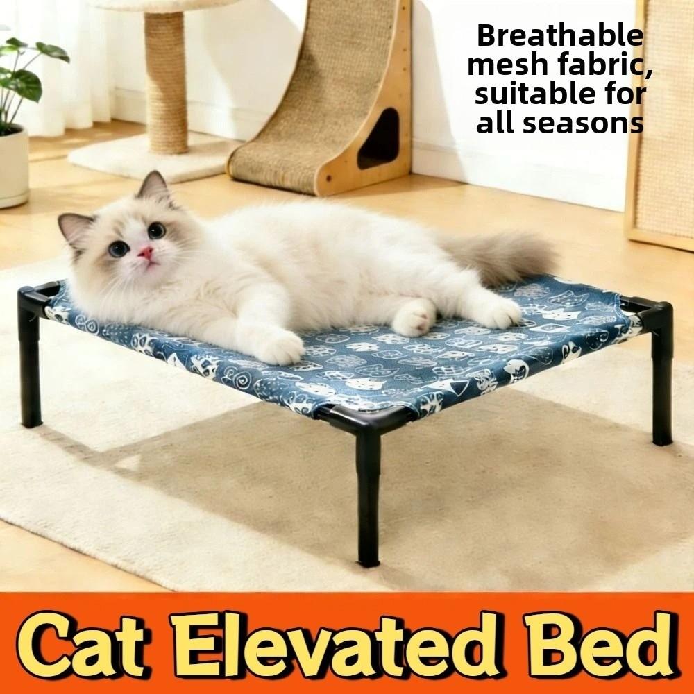 Detachable Pet Camping Bed Comfortable Cat Sofa Bed Cat Lounger Pet Cool Nest Outdoor Camping