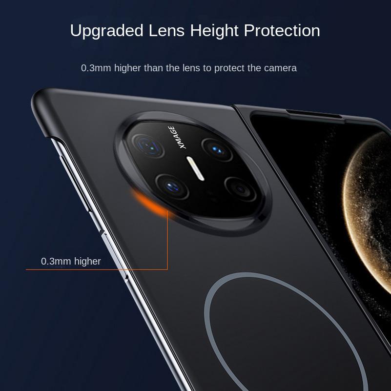 Schlanke Randlose Hautgefühl Integrierter Dünner Magnetischer Ring Hülle Für Huawei Mate X6 huawei mate x5 Mate X3 Kamera Schutz Abdeckung