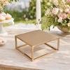 Cake Display Stand Electroplated Elevated Pastry Holder for Weddings, Bakery Displays,