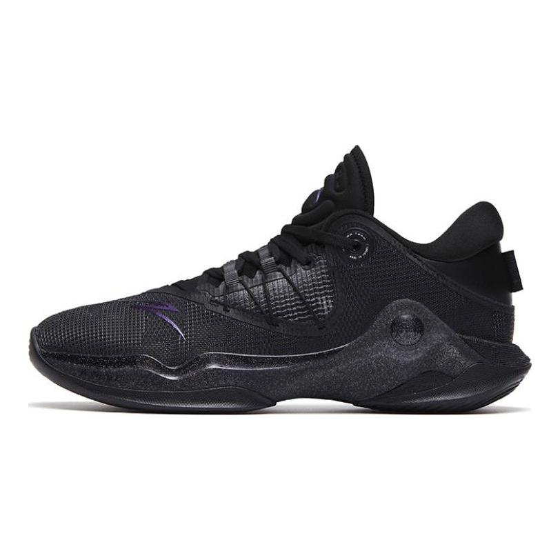 Anta Sky 1 Non-Slip Durable Low-Top Basketball Shoes Men Sneakers Black Dark-Night 112311107-6