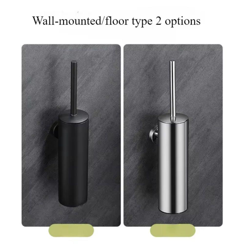 Wall Mounted Toilet Cleaning Brush Stainless Steel Bathroom Cleaning Tool Bathroom
