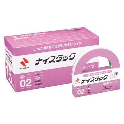 Стрічка Nichiban Nicetack Sticks and Easy to Peel 10 рулонів 15 мм x 18 мм, двостороння (Надійно вимкнено) NWBB-H15