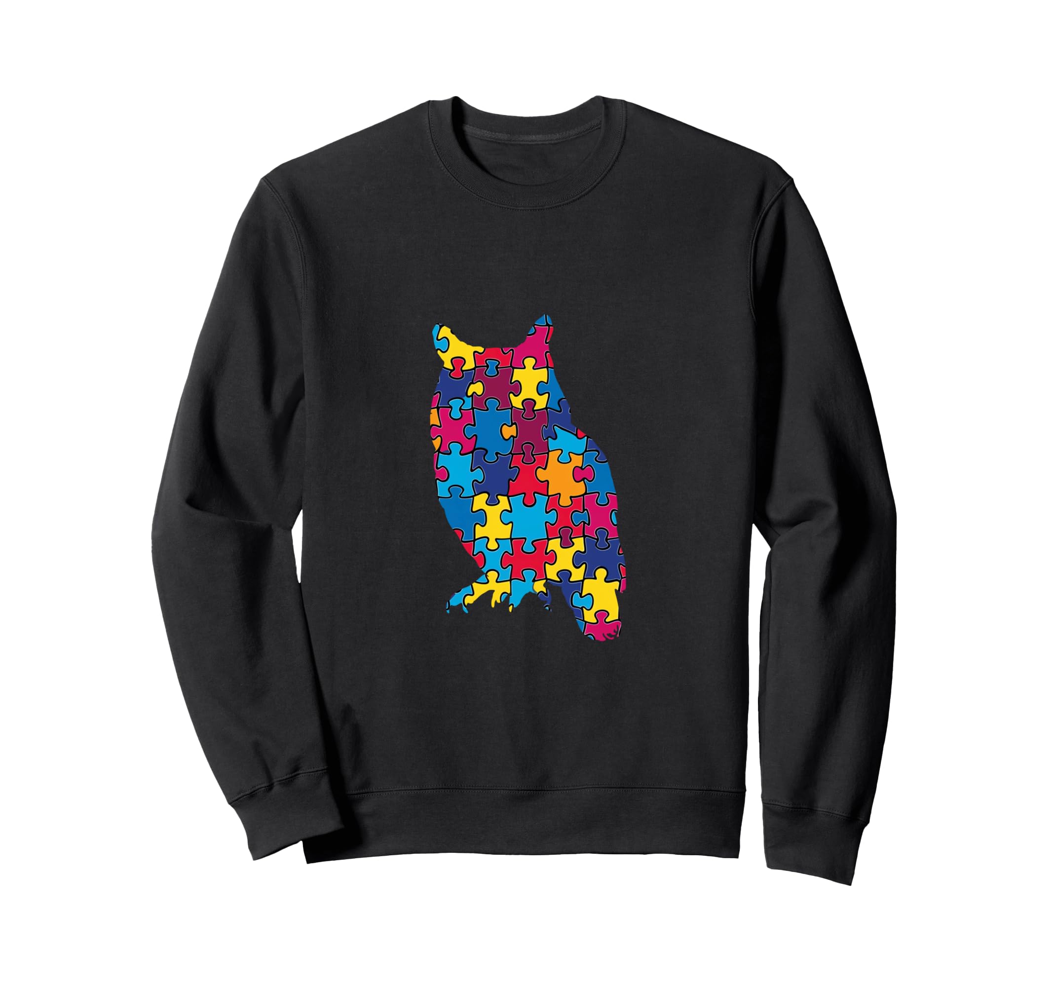 

Autism Awareness Vibrant Puzzle Minimalist Owl Pet Farm Trainer