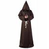 Monk Nun Priest Brown Costume Outfit Halloween L