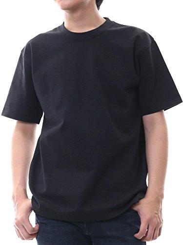 

[T-shirt.st] Short-sleeved plain t-shirt, extra thick, super heavyweight, 10.2oz, men s, black, size M
