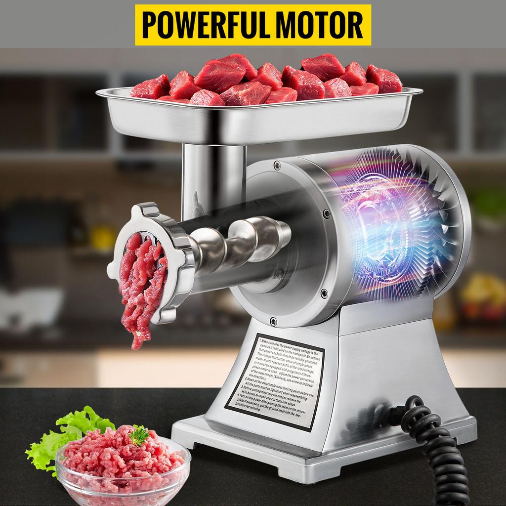 1100W High Power Commercial Meat Grinder Household Electric Sausage Maker Stainless Steel Food Processor