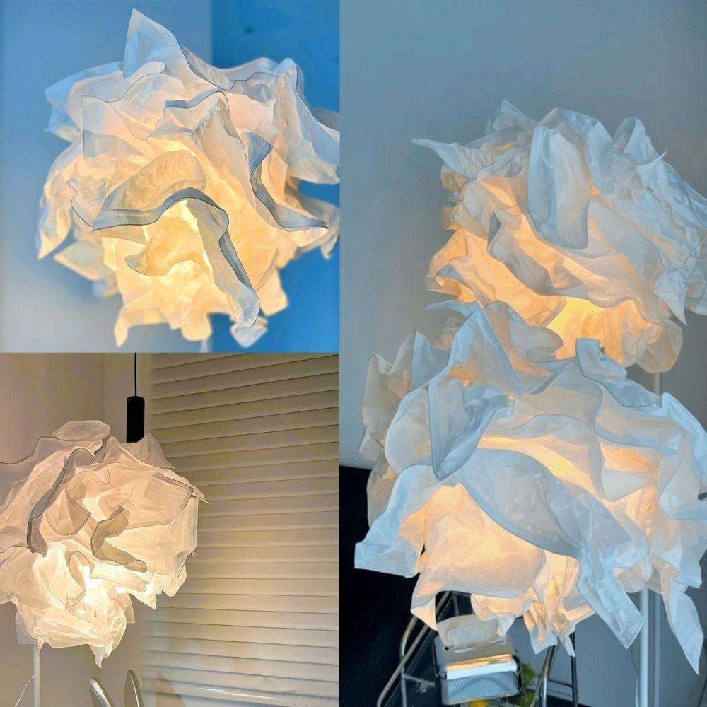 Natural Light Paper Lampshade Paper-based Simple Lampshade Art DIY Cloud Lampshade Hallway