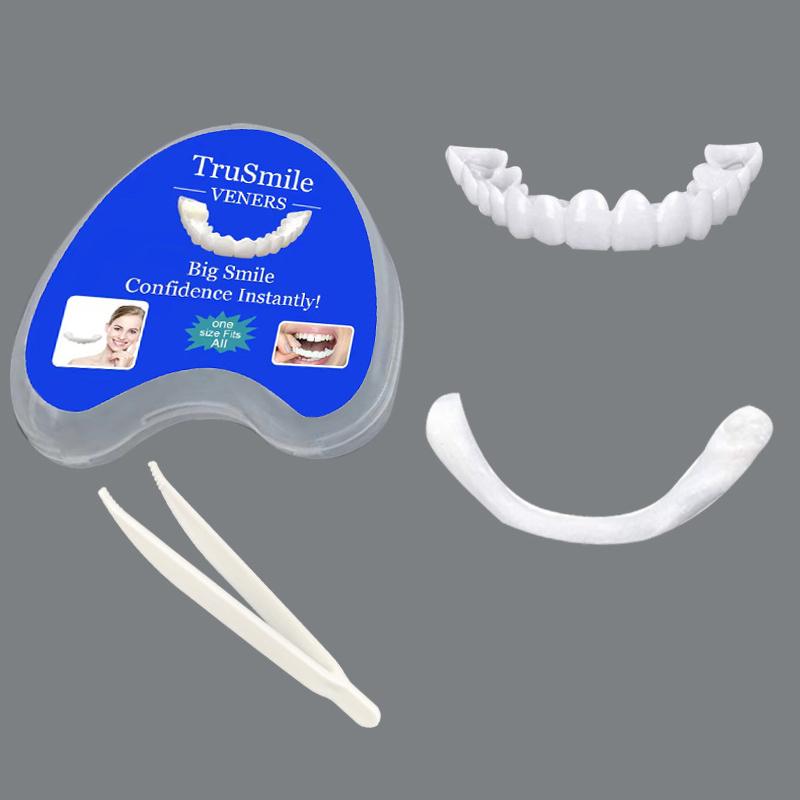 Denture Cover Veneer Snap-On Teeth Kit Fake Temporary Tooth Whitening Replacement Temporary Tooth Replacement Tooth Model