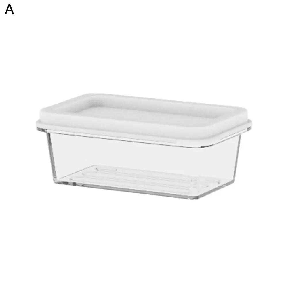 

Ящики для хранения в холодильнике Органайзер для свежих продуктов Холодный контейнер Фрукты Специи Коробки для хранения продуктов Crisper V3L0