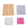 15 Sets Press On Nail Storage Boxes Dust Proof Thick Clear Fake Nail Display Containers with Adhesive Sticker for Home Salon