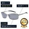 Bright Polarized Light Eye Sunglasses with Inner [Bokenoh] Sunglasses, Color, Visibility, Anti-Reflective Coating, PL-023-GR45