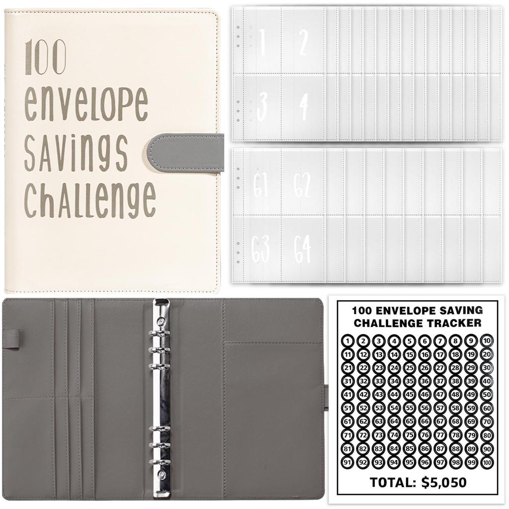 100-Day Challenge Savings Planner: A5 Loose-Leaf Budgeting Notebook for Couples