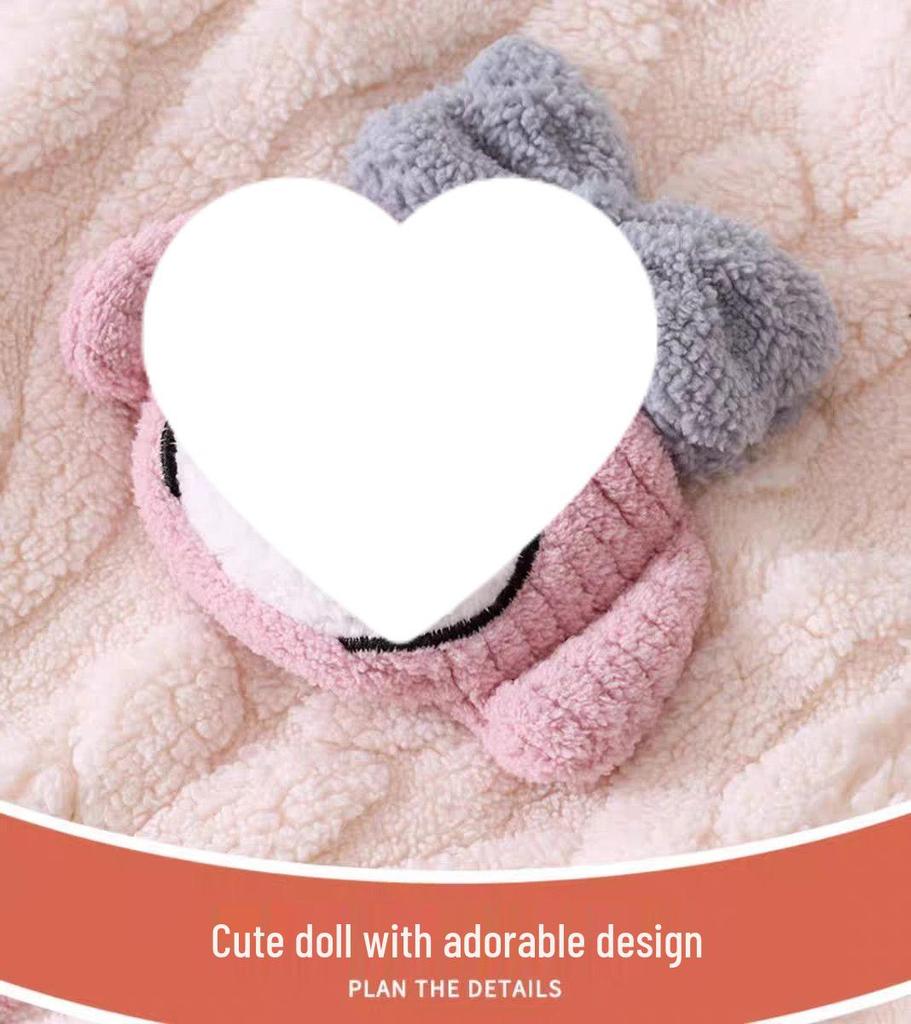 G5U Dampyjamas i korallfleece - Höst/Vinter Tecknad stil, Tjock Varm Ståkrage, Kan bäras Inomhus eller Utomhus.