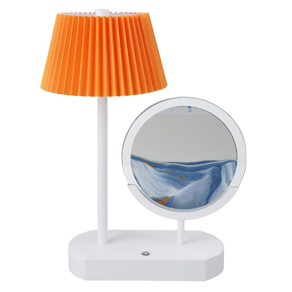 Moving Sand Art Desk Lamp Creative Cordless Touch Control Stepless Dimming 3 Color Quicksand Lamp