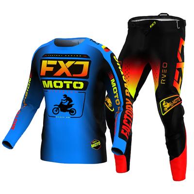 Motokros Forması ve Pantolon Setleri yarış kıyafeti Yarışçı Dişli Seti Off-road MX Enduro MOTO Erkek Formaları Kadın dağ Yokuş Aşağı Motosiklet Kombinasyonu