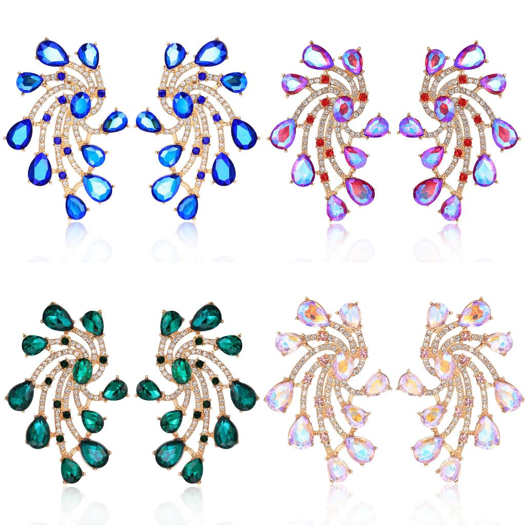 Geometric Alloy Earrings For Women With Symmetrical Design And Fall Fashion Trend