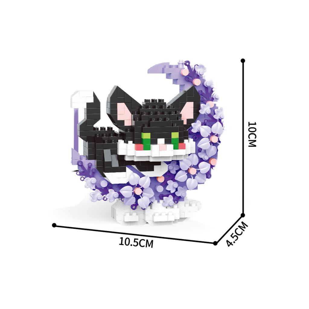 Nová Mini Kočka Pes Mýval Panda Roztomilý Mazlíček Malé Stavební Kostky Model Série Dekorace Dětské Hračky Dětský Dárek